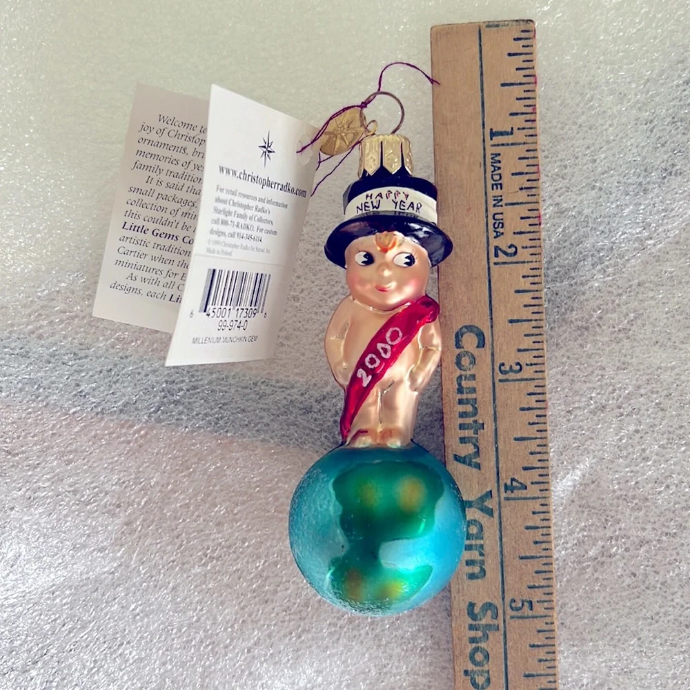Christopher Radko New Year Baby Ornament